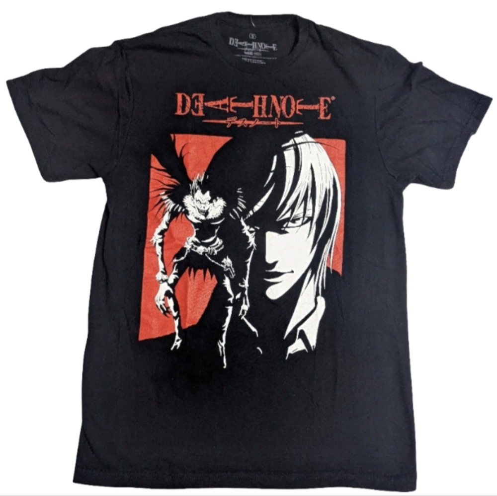 Death Note Anime Manga Black Graphic T-Shirt Size: Small NWOT